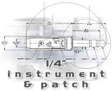 1/4" Instrument & Patch Cables